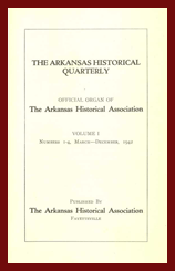 Arkansas Historical Quarterly Volume 1 Issue 1